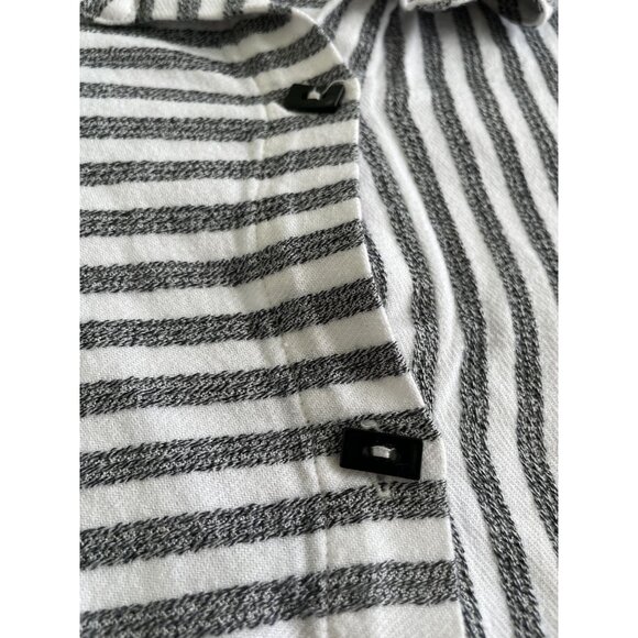 Soft Surroundings Womens Striped Button-Down Tunic Size M Comfy - Picture 8 of 8